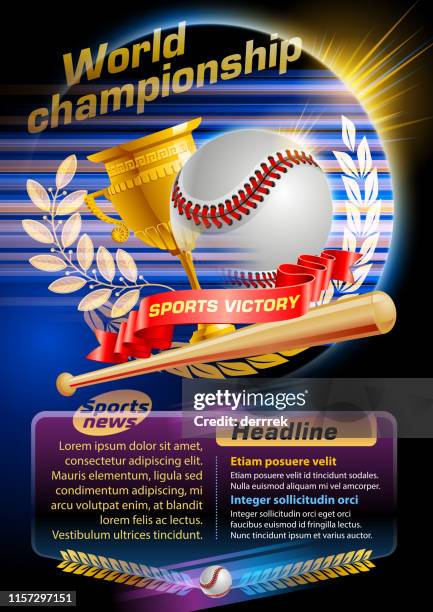 baseball - baseball poster stock illustrations