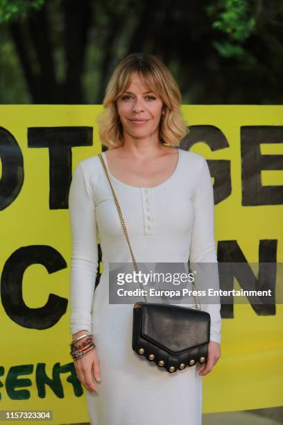 María Adánez attends 'Save Our Oceans Greenpace' photocall at Real Jardin Botanico on June 20, 2019 in Madrid, Spain.