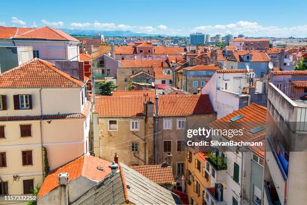 cityscape, zadar, croatia - zadar croatia stock pictures, royalty-free photos & images