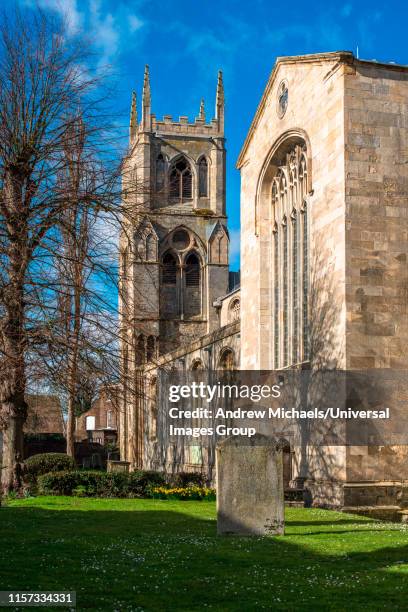 st margarets church aka kings lynn minster, kings lynn, norfolk, uk. - king's lynn stock pictures, royalty-free photos & images