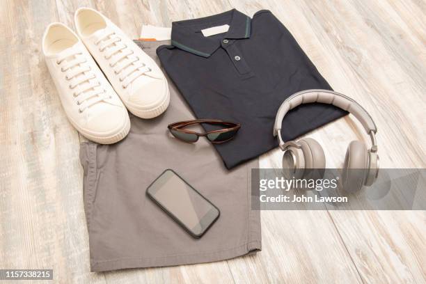 men's summer clothes - mens fashion wallpaper foto e immagini stock