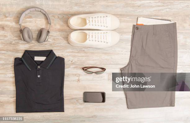 men's summer clothes - mens fashion wallpaper foto e immagini stock