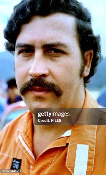 This undated file photo shows Medellin drug cartel leader Pablo Escobar who has been held at the Envigado Prison since 19 June 1991. Escobar and his...