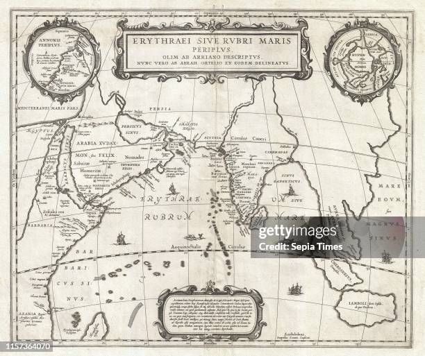 Jansson Map of the Indian Ocean, Erythrean Sea in Antiquity