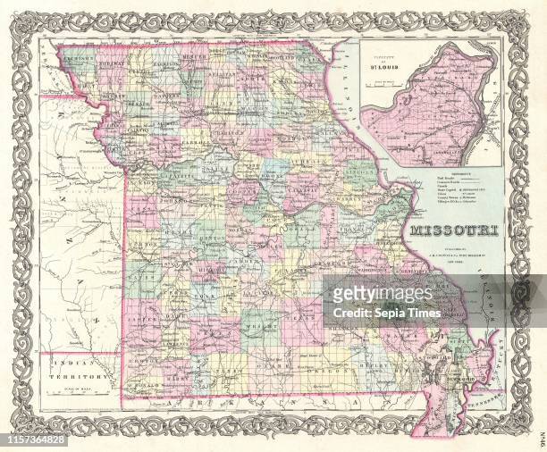 Colton Map of Missouri
