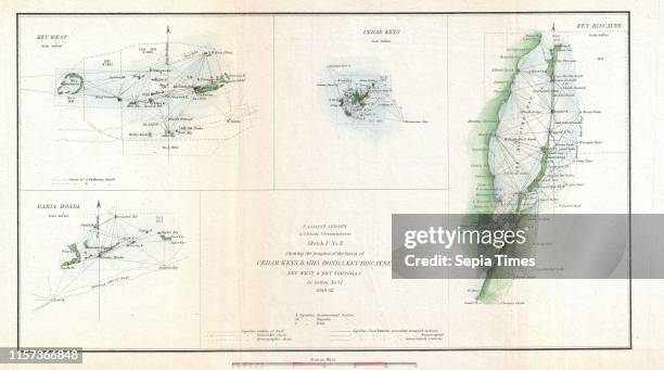 Key Bsank Map 87 Key West Map Stock Photos, High-Res Pictures, and Images - Getty Images