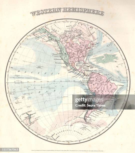 Colton's Map of the Western Hemisphere