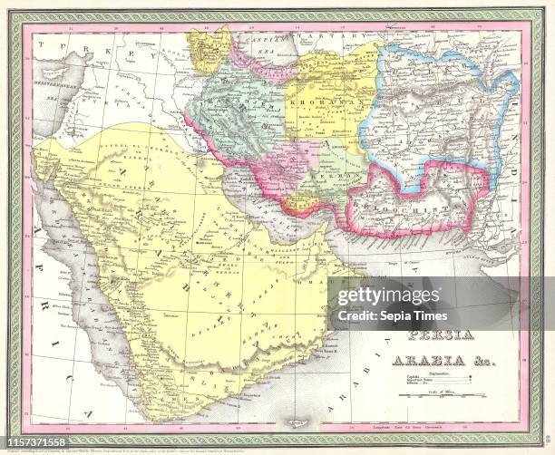 Mitchell Map of Persia, Arabia and Afghanistan