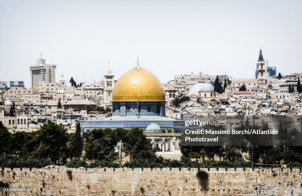 View of the Old Town with the Dome of the Rock