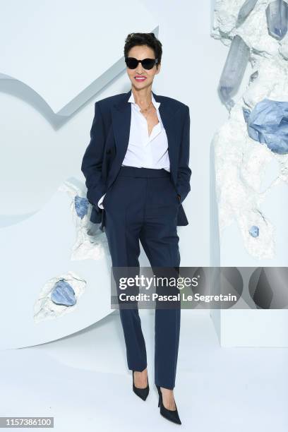 Farida Khelfa attends the Dior Homme Menswear Spring Summer 2020 show as part of Paris Fashion Week on June 21, 2019 in Paris, France.