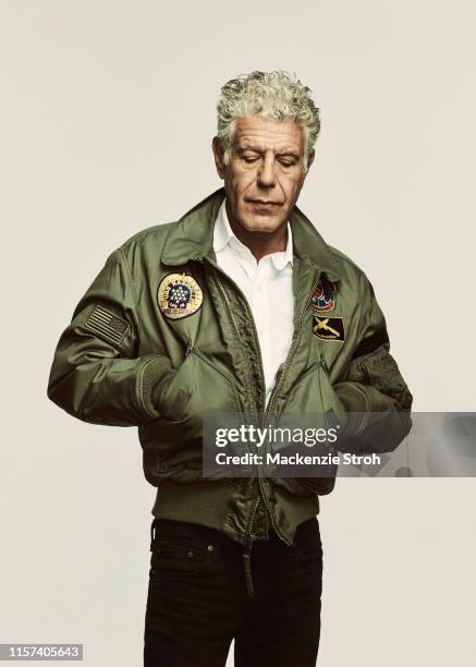 Chef Anthony Bourdain is photographed for Money Magazine on March 16, 2018 in New York City.