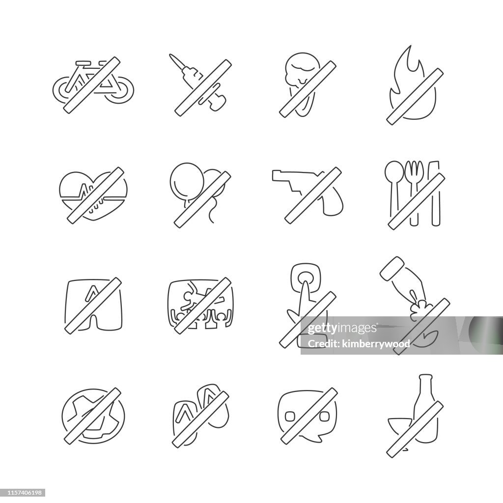 Amesian Prohibited Drawing.pdf Prohibited High-Res Vector Graphic - Getty Images