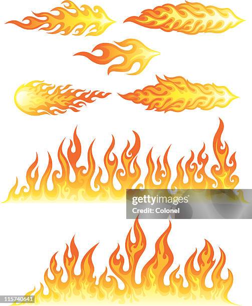 flames - flame vector stock illustrations