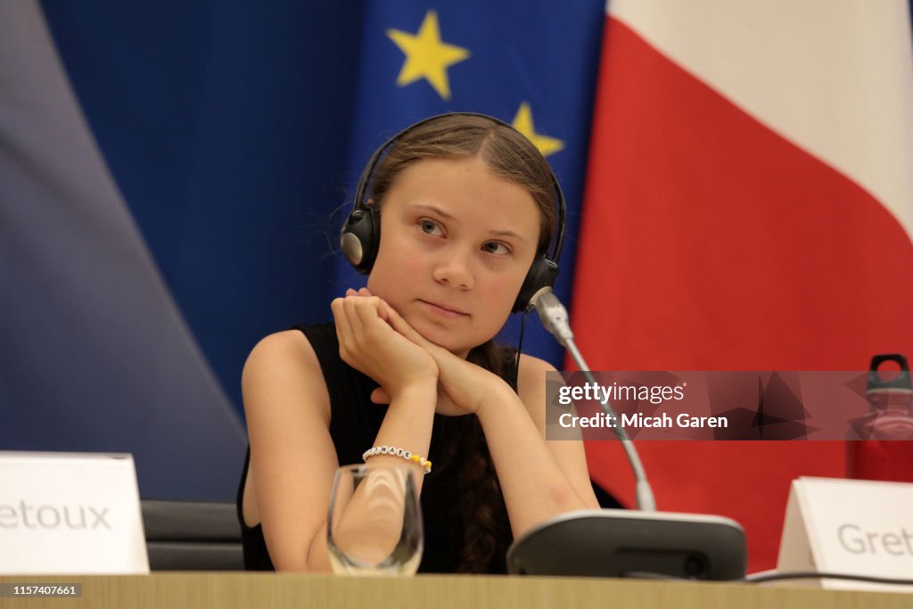 Greta Thunberg Addresses National Assembly In Paris