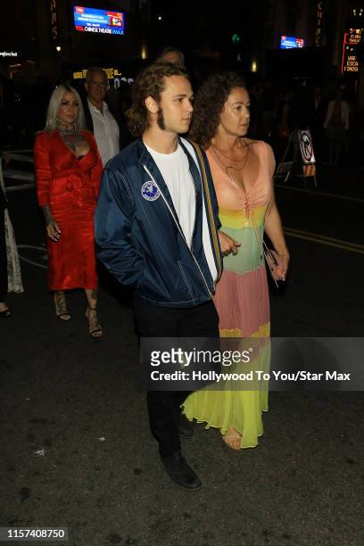Jack Perry and Rachel Sharp are seen on July 22, 2019 at Los Angeles.