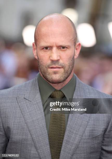 Jason Statham attends the "Fast & Furious: Hobbs & Shaw" Special Screening at The Curzon Mayfair on July 23, 2019 in London, England.