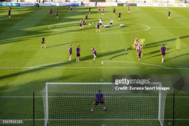 Manchester City Training Session on July 23, 2019 at Mong Kok Stadium in Hong Kong, Hong Kong.