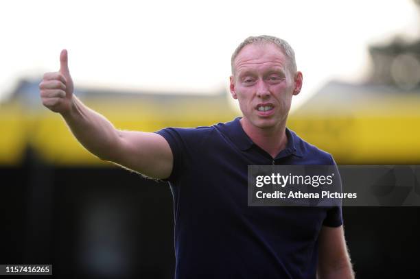 Steve Cooper Head Coach of Swansea City during the pre-season friendly match between Bristol Rovers and Swansea City at The Memorial Stadium on July...