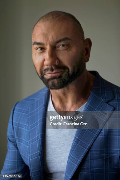 Actor Dave Bautista is photographed for Los Angeles Times on June 15, 2019 in Los Angeles, California. PUBLISHED IMAGE. CREDIT MUST READ: Francine...