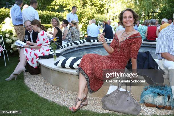 Lara Joy Koerner during the "Ein Abend mit Franciacorta" event at Villa Wagner on July 23, 2019 in Munich, Germany.