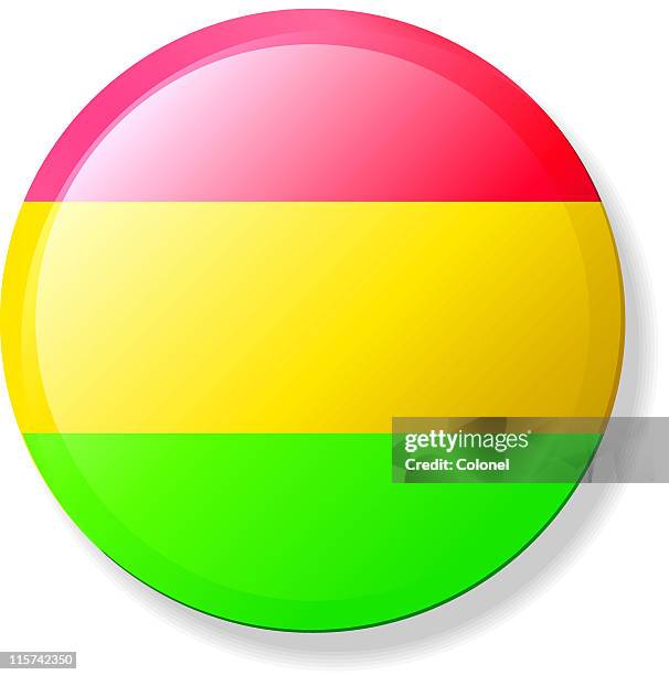 bolivia lapel flag - bolivian flag stock illustrations