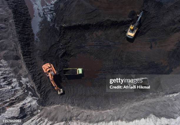 coal mining - mina de superficie fotografías e imágenes de stock