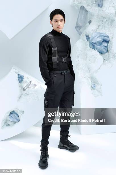 Kenshi Okada attends the Dior Homme Menswear Spring Summer 2020 show as part of Paris Fashion Week on June 21, 2019 in Paris, France.