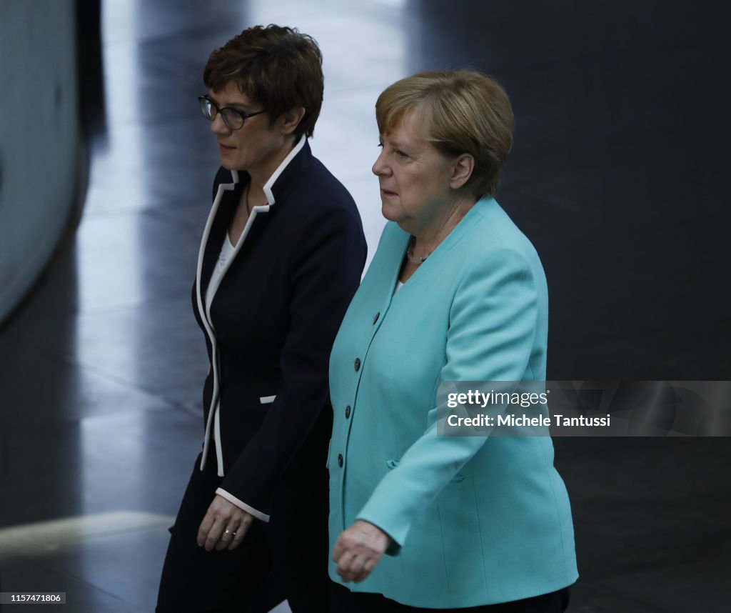 Annegret Kramp-Karrenbauer Sworn-In As New Defense Minister