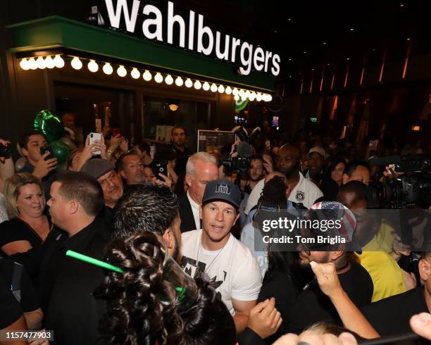 Actor and producer Mark Wahlberg made an appearance at the Official Grand Opening at Wahlburgers at Ocean Resort Casino on Friday June 21, 2019...