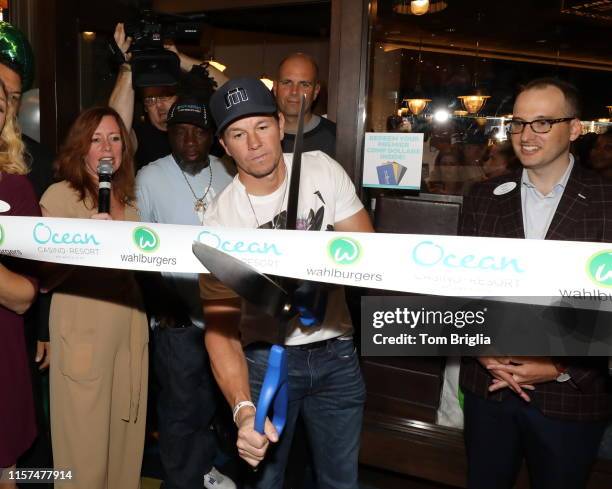 Actor and producer Mark Wahlberg made an appearance at the Official Grand Opening at Wahlburgers at Ocean Resort Casino on Friday June 21, 2019...