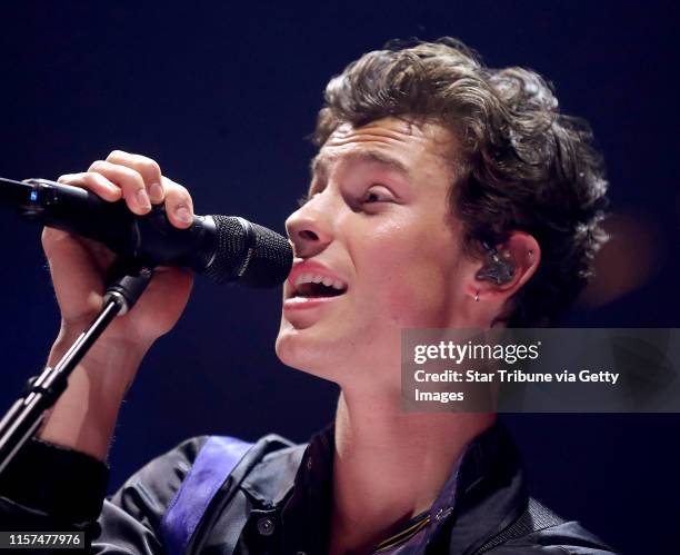 Teen-pop sensation Shawn Mendes performs at the Xcel Energy Center.