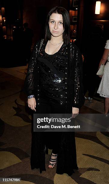 Anna Abramovich attends a celebration of Hilary Alexander's career in fashion hosted by the British Fashion Council and The Telegraph at the St...