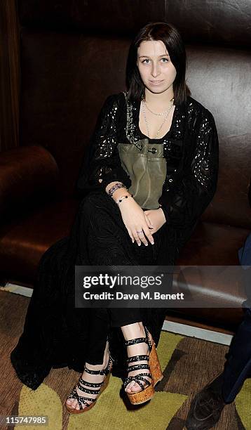 Anna Abramovich attends a celebration of Hilary Alexander's career in fashion hosted by the British Fashion Council and The Telegraph at the St...