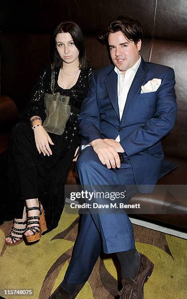 Anna Abramovich and Michael Evans attend a celebration of Hilary Alexander's career in fashion hosted by the British Fashion Council and The...