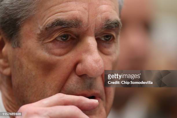 Former Special Counsel Robert Mueller testifies before the House Judiciary Committee about his report on Russian interference in the 2016...