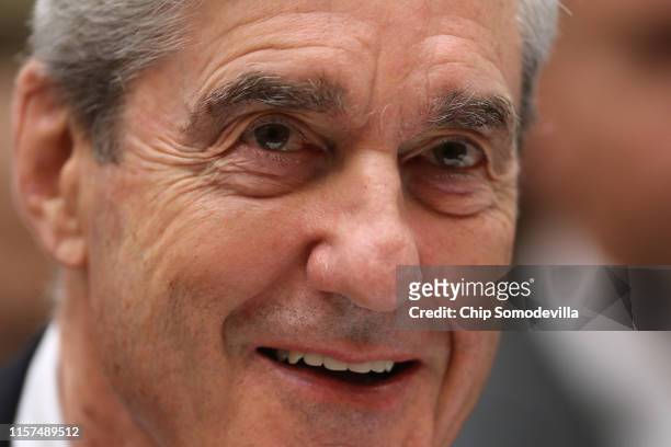 Former Special Counsel Robert Mueller testifies before the House Judiciary Committee about his report on Russian interference in the 2016...