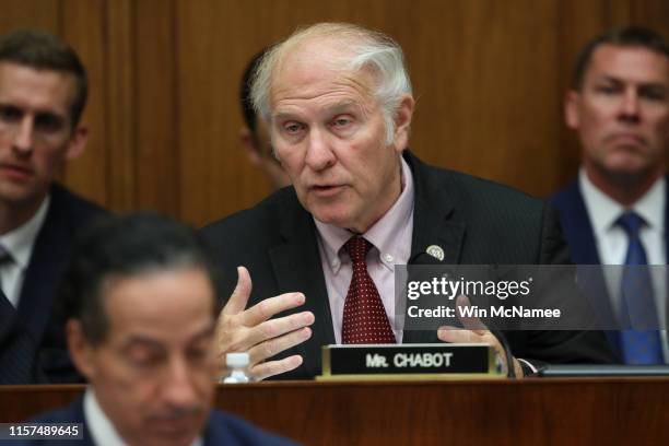 House Judiciary Committee member Rep. Steve Chabot questions former Special Counsel Robert Mueller as he testifies before the House Judiciary...