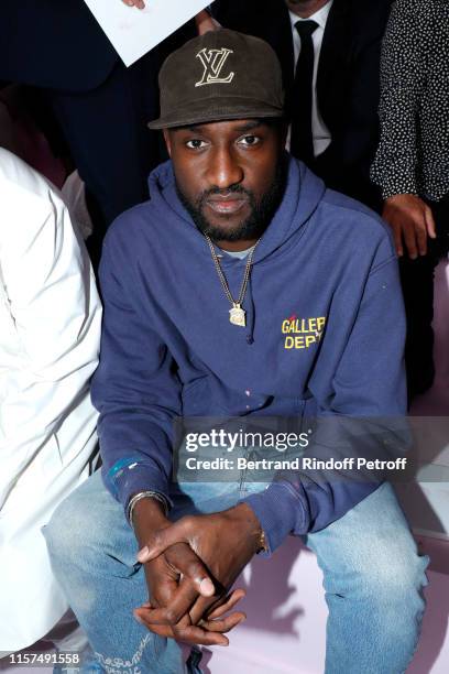 Stylist Virgil Abloh attends the Dior Homme Menswear Spring Summer 2020 show as part of Paris Fashion Week on June 21, 2019 in Paris, France.