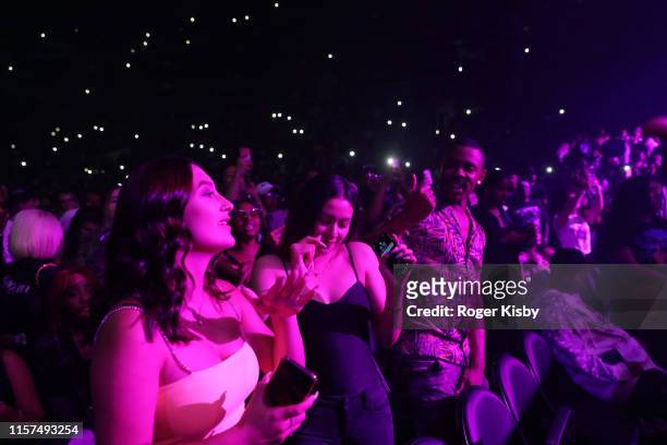 Guests attend the 2019 BET Experience STAPLES Center Concert Sponsored By Coca-Cola at Staples Center on June 21, 2019 in Los Angeles, California.