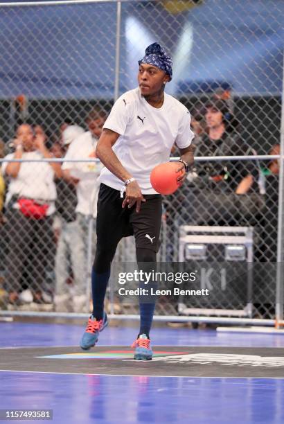 Alexander Robinson plays in the 2019 BET Experience Celebrity Dodgeball Game at Staples Center on June 21, 2019 in Los Angeles, California.