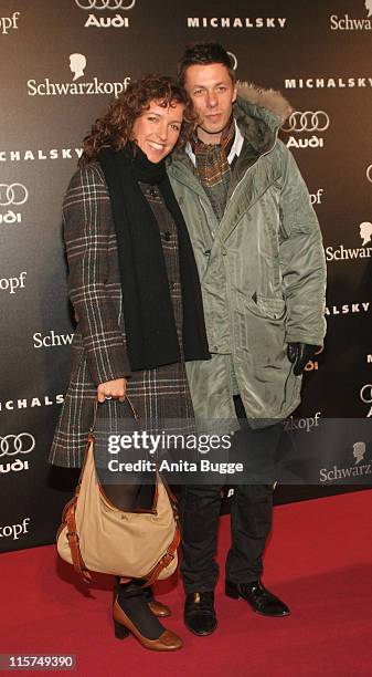 Ulrike "Ulli" Fleischer and Michi Beck during Michalsky Fashion Show at Rotes Rathaus in Berlin - Arrivals and Show - January 25, 2007 at Rotes...