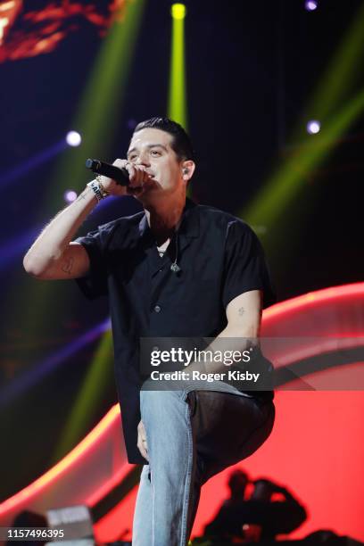 Eazy performs onstage at the 2019 BET Experience STAPLES Center Concert Sponsored By Coca-Cola at Staples Center on June 21, 2019 in Los Angeles,...