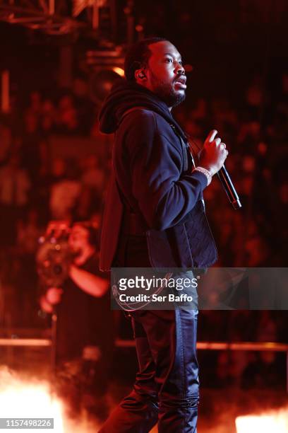 Meek Mill performs onstage at the 2019 BET Experience STAPLES Center Concert Sponsored By Coca-Cola at Staples Center on June 21, 2019 in Los...