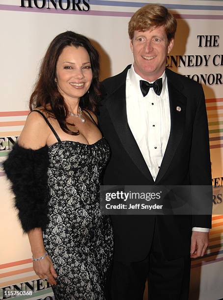 Fran Drescher and Cong. Patrick Kennedy during 29th Annual Kennedy Center Honors at John F. Kennedy Center for the Performing Arts in Washington, DC,...