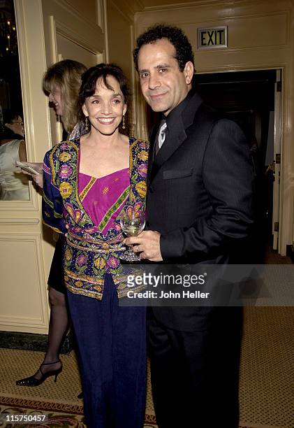 Brooke Adams and Tony Shalhoub during Junior League of Los Angeles Annual Spring Gala "An Evening in the City of Light" Fundraiser at Regent Beverly...