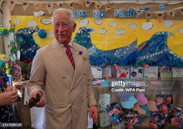 Prince Charles, Prince of Wales during a visit to Sandringham Flower Show 2019 at Sandringham House on July 24, 2019 in King's Lynn, England.