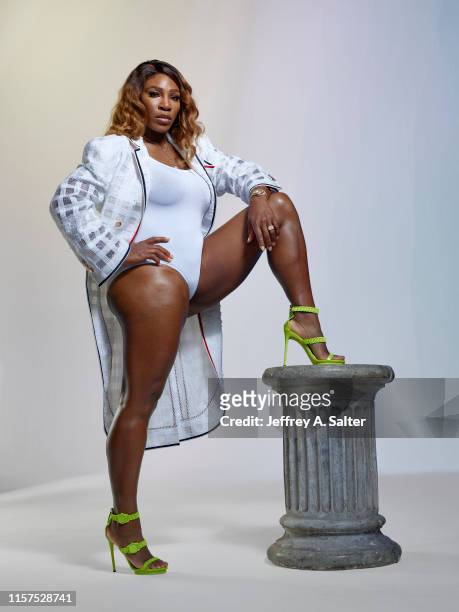 Tennis player Serena Williams is photographed for Sports Illustrated on June 24, 2019 in London, England. CREDIT MUST READ: Jeffrey A. Salter/Sports...