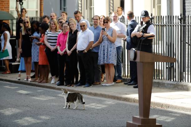 GBR: Boris Johnson Arrives In Downing Street To Take The Office Of Prime Minister