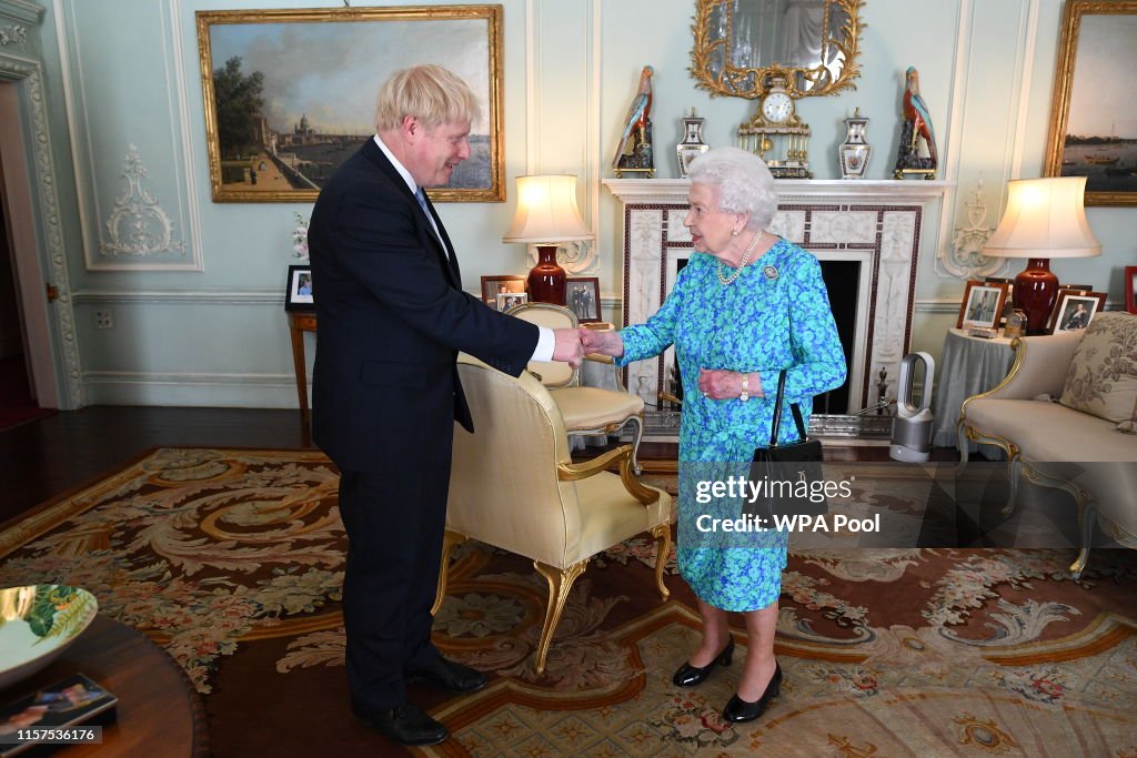 Queen Receives Outgoing and Incoming Prime Ministers