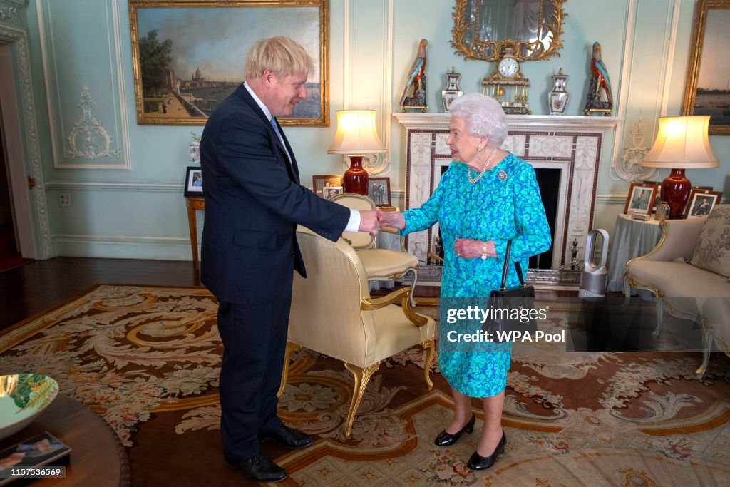 Queen Receives Outgoing and Incoming Prime Ministers